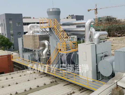 印刷廠的廢氣處理設備 三梯環(huán)境 沸石轉輪+CO